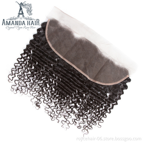 Best selling Online Order Malaysian Kinky Curly Hair Bundle Deals With Frontal